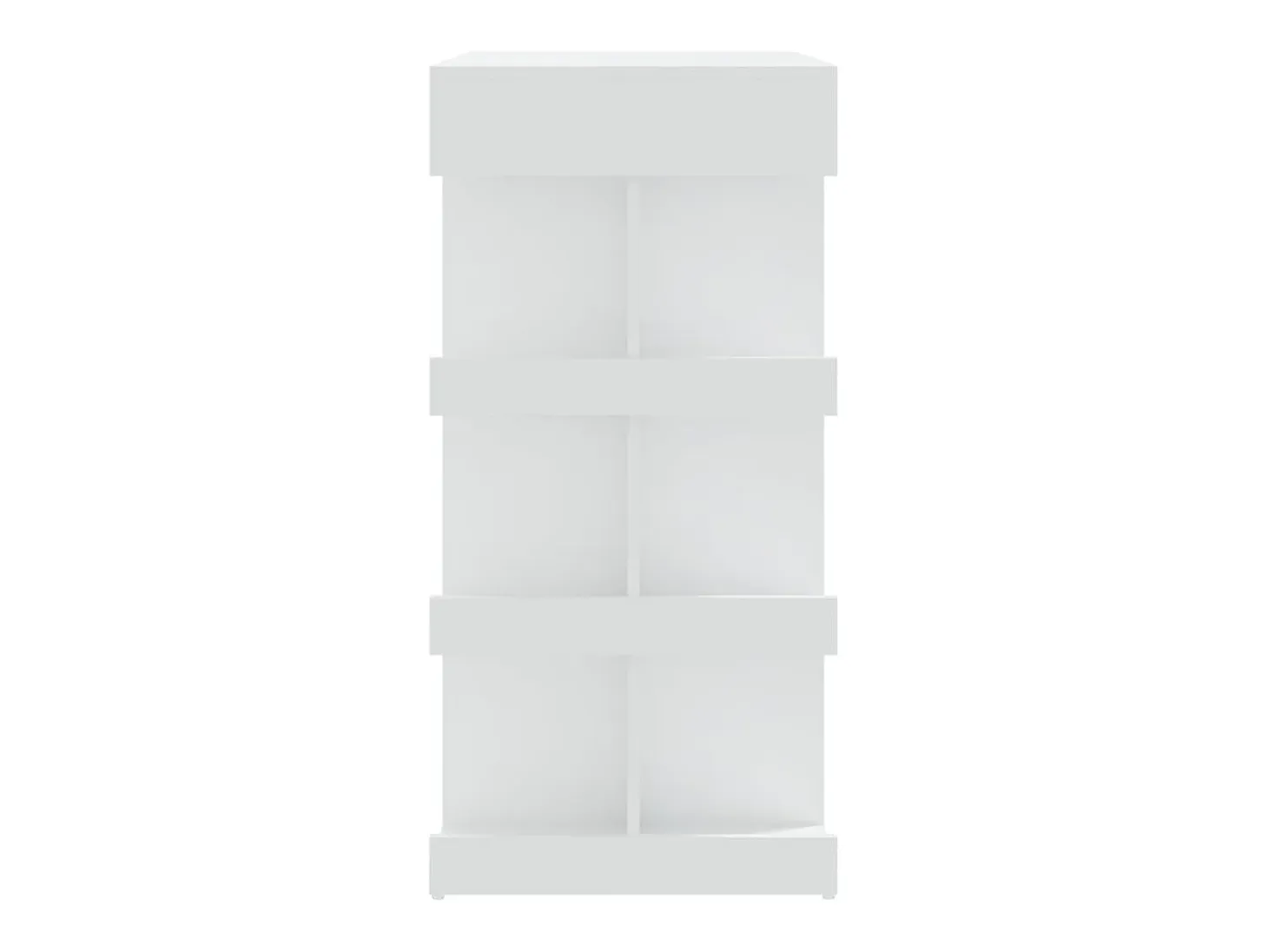 Mesa bar estante almacenaje contrachapada blanco 100x50x101,5cm