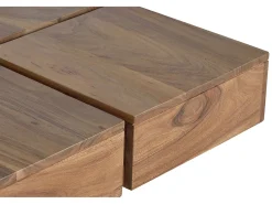 Mesa centro de diseño en madera de acacia