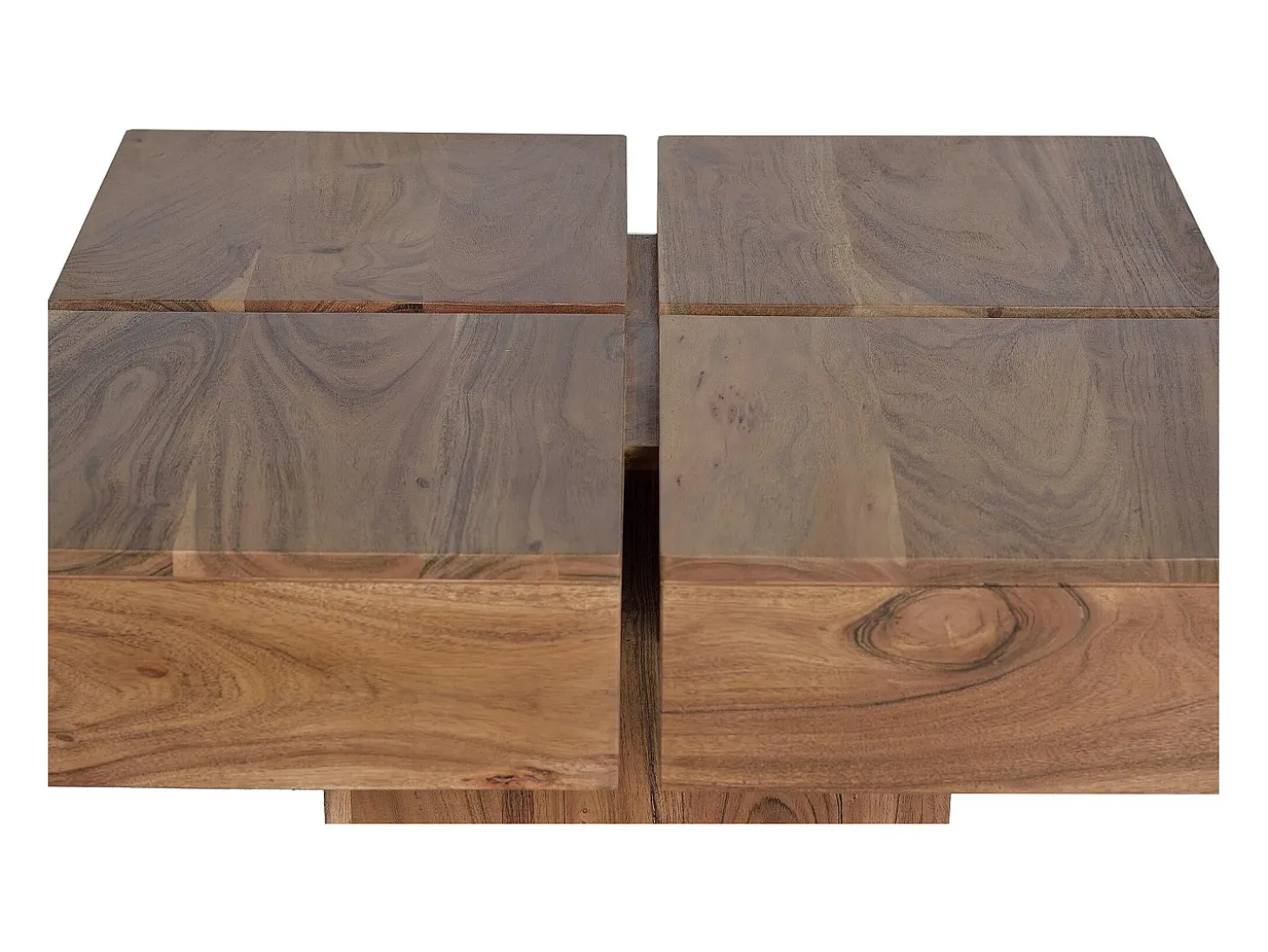 Mesa centro de diseño en madera de acacia