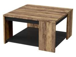 Mesa Centro Mónaco Roble Saloon Negro 42x80 cm
