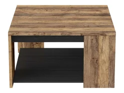 Mesa Centro Mónaco Roble Saloon Negro 42x80 cm