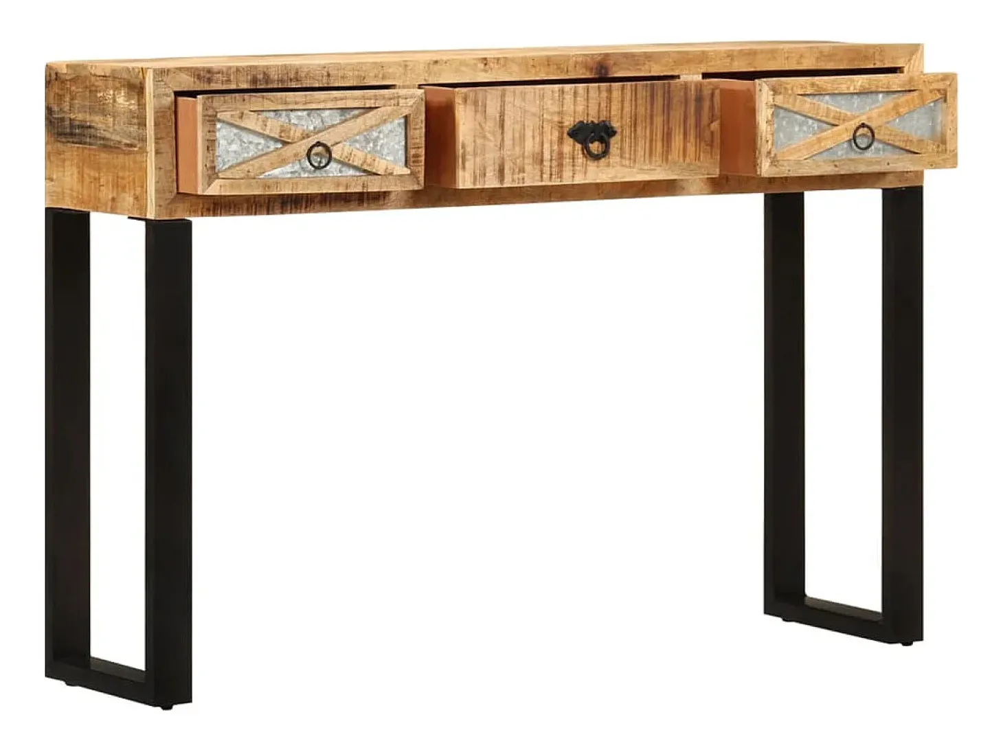 Mesa consola 110 x 30 x 76 cm Madera maciza de mango