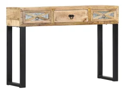 Mesa consola 110 x 30 x 76 cm Madera maciza de mango
