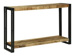 Mesa Consola 120 x 33 x 75 cm Madera maciza de mango rugosa