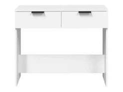 Mesa consola Blanca 90x36x75 cm Madera de ingeniería