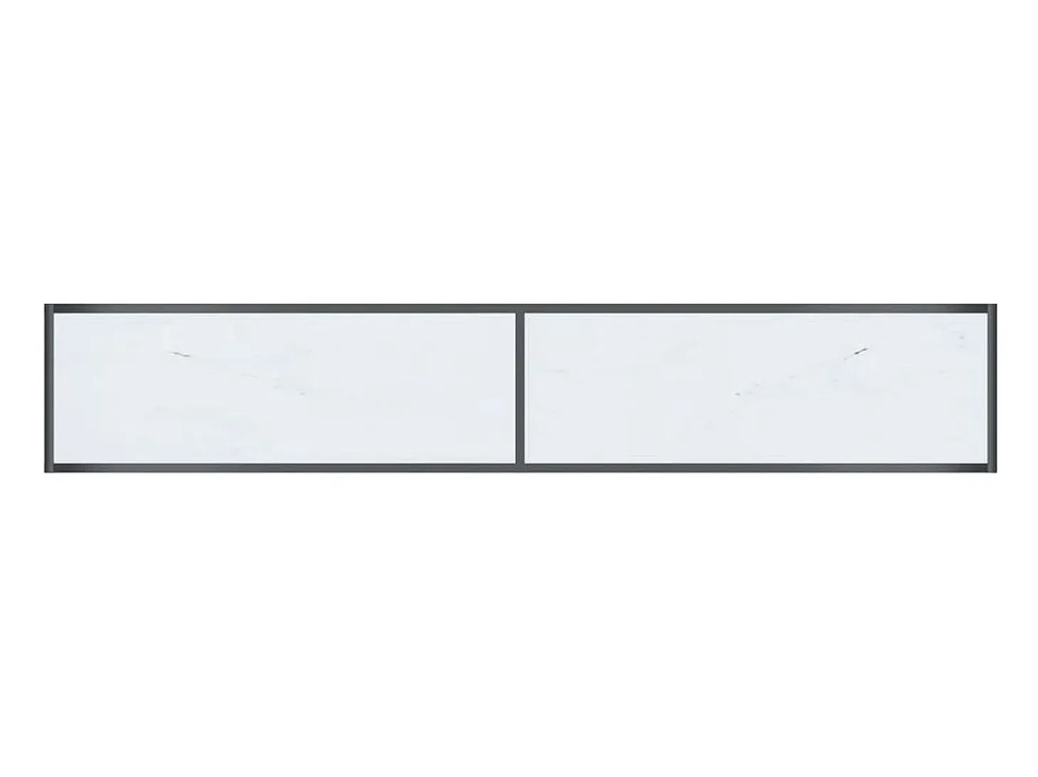 Mesa consola Blanca 200x35x75,5 cm Cristal templado