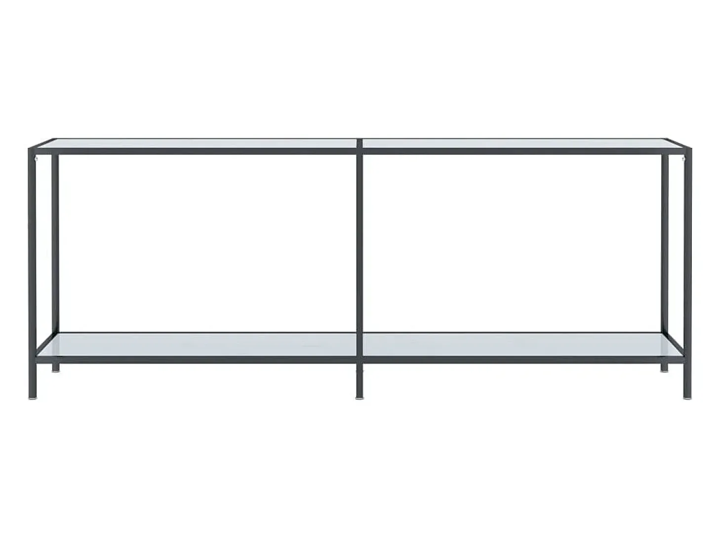Mesa consola Blanca 200x35x75,5 cm Cristal templado