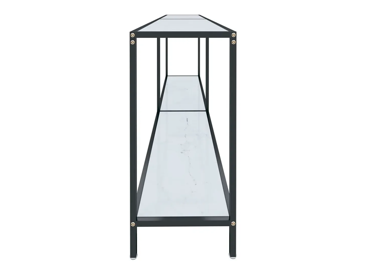 Mesa consola Blanca 200x35x75,5 cm Cristal templado