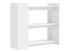 Mesa consola blanca 100x35x90 cm madera de ingeniería