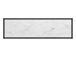 Mesa consola Blanca 120x35x75 cm Cristal templado