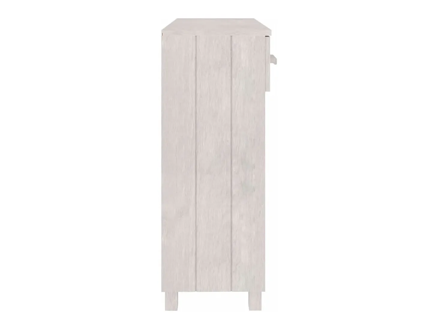 Mesa consola Blanca 90x35x90 cm Madera maciza de pino
