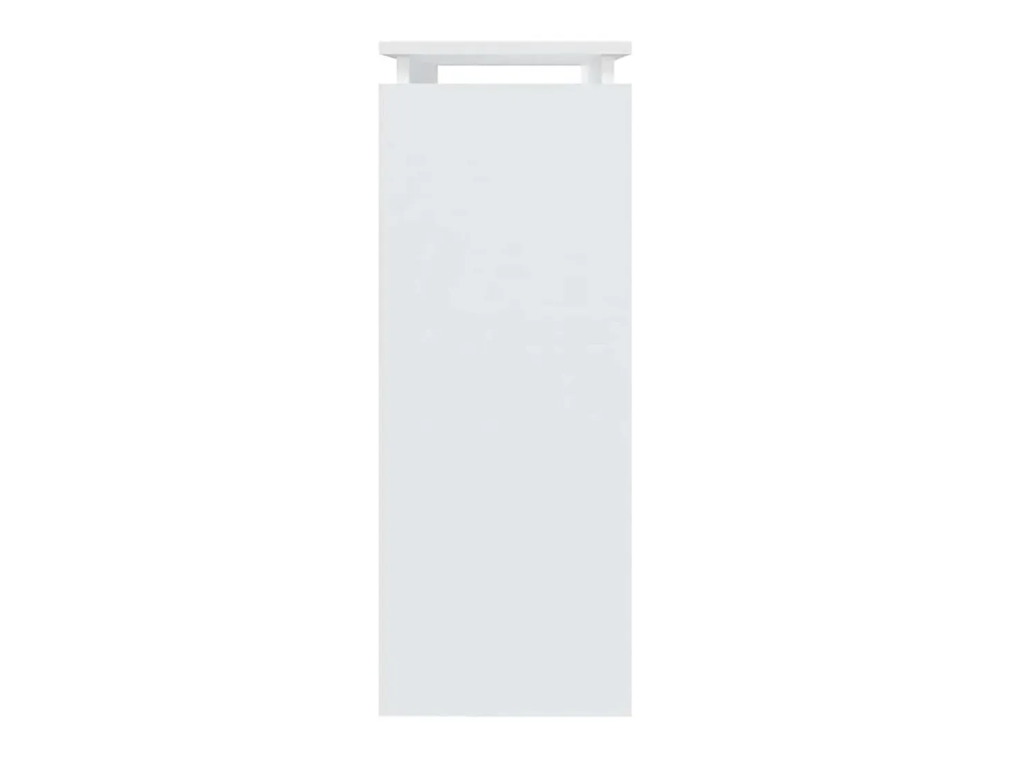 Mesa consola blanca 80x30x80 cm madera de ingeniería