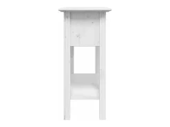 Mesa consola BODO madera maciza de pino blanco 91x35x74 cm ES444435
