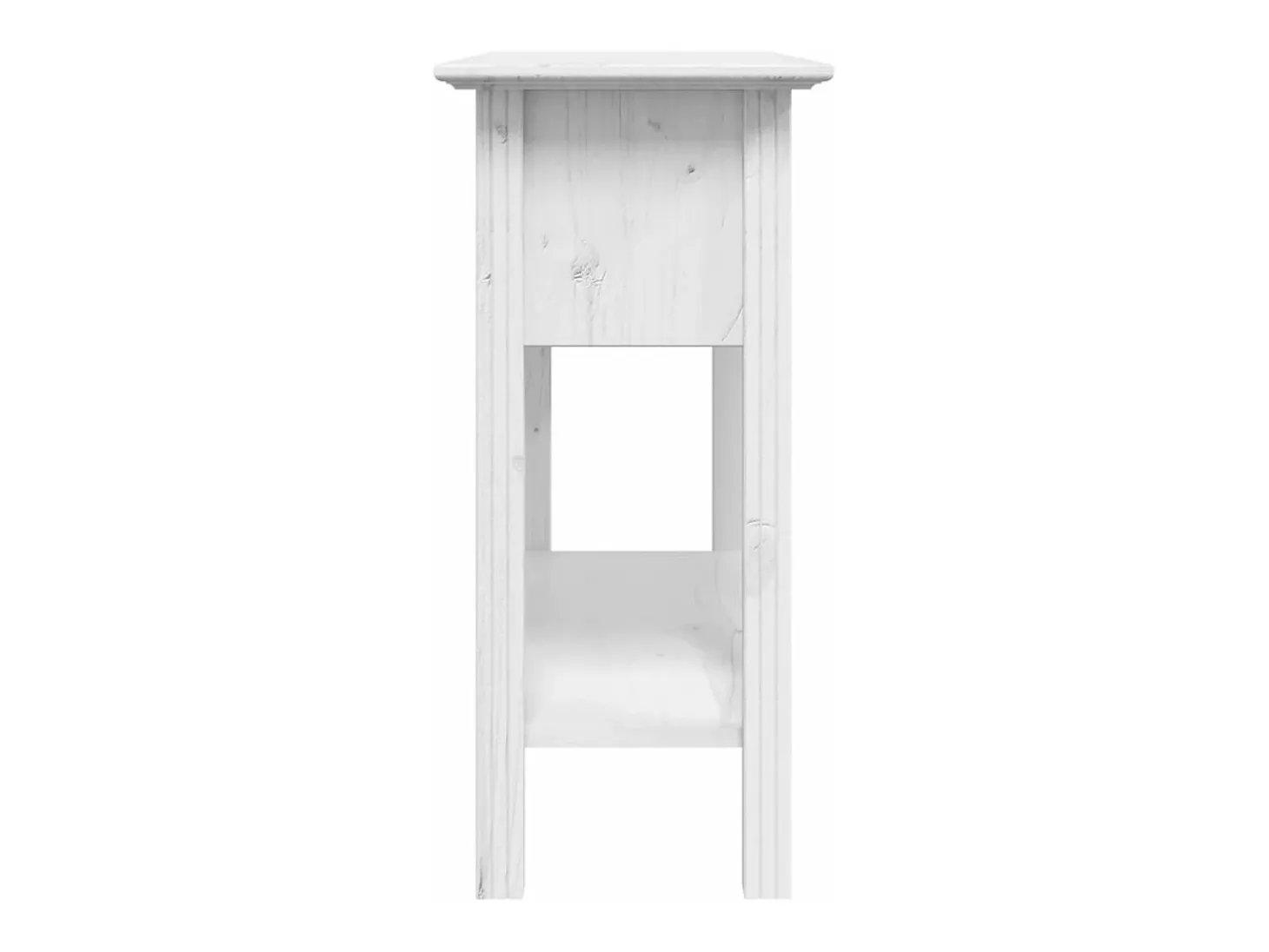 Mesa consola BODO madera maciza de pino blanco 91x35x74 cm ES444435