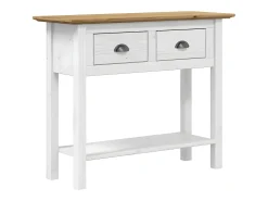 Mesa consola BODO madera maciza de pino marrón 91x35x74 cm ES988281