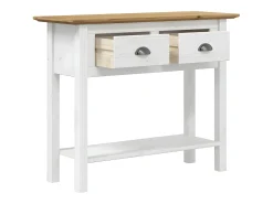 Mesa consola BODO madera maciza de pino marrón 91x35x74 cm ES988281