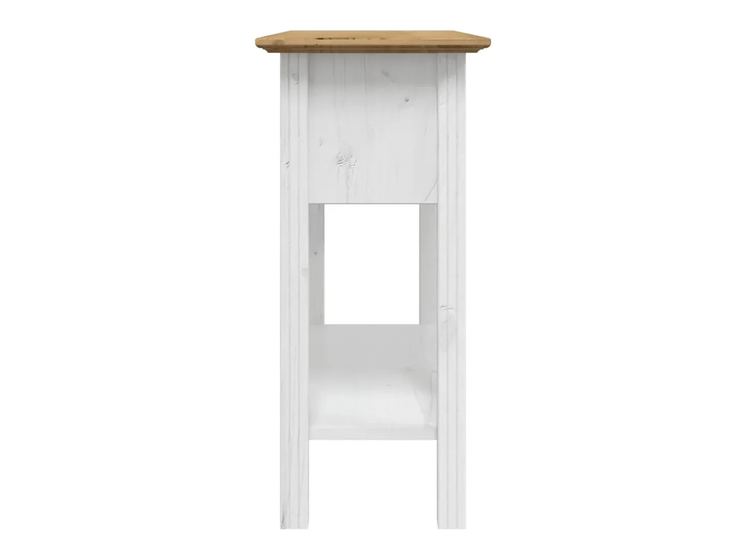 Mesa consola BODO madera maciza de pino marrón 91x35x74 cm ES988281
