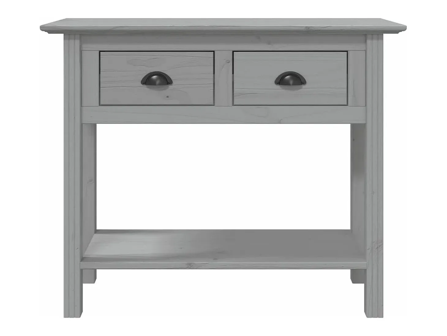 Mesa consola BODO madera maciza de pino gris 90x34,5x73 cm