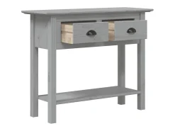 Mesa consola BODO madera maciza de pino gris 90x34,5x73 cm