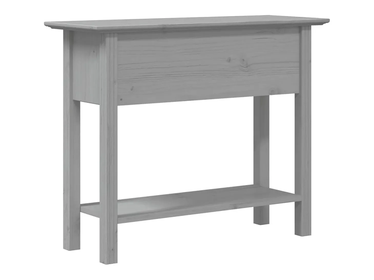 Mesa consola BODO madera maciza de pino gris 90x34,5x73 cm