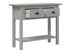 Mesa consola BODO madera maciza de pino gris 91x35x74 cm ES203101