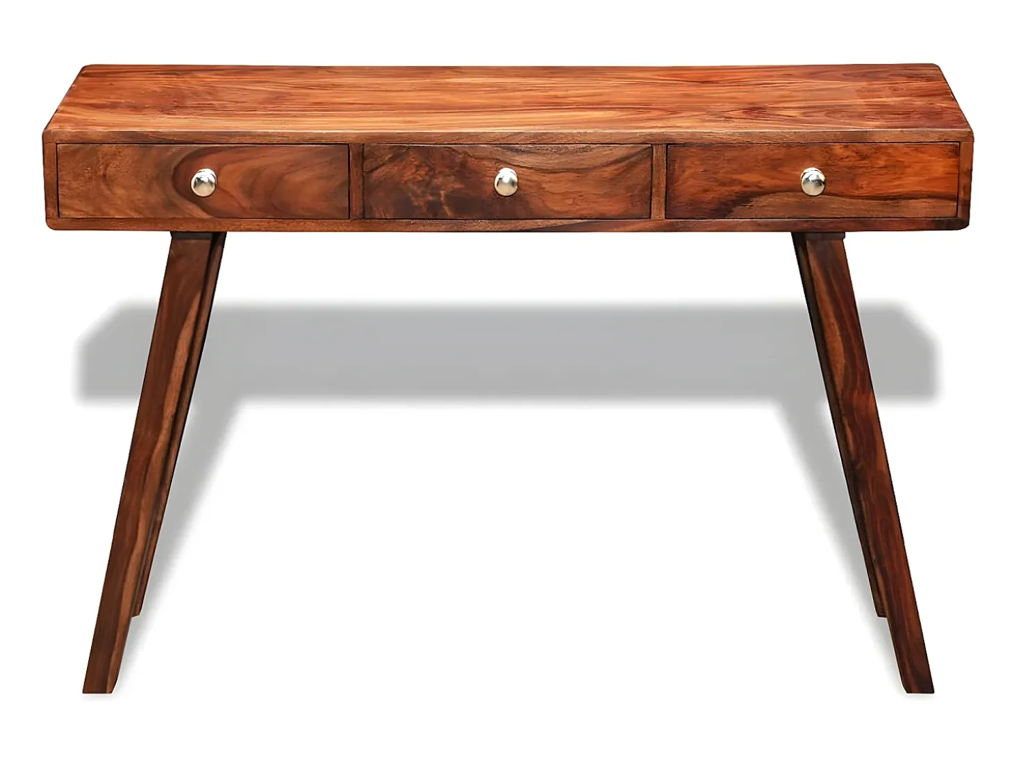 Mesa consola con 3 cajones madera maciza sheesham 76 cm ES187189