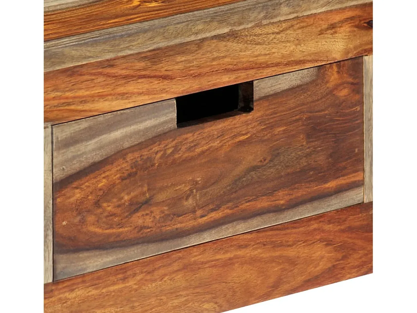 Mesa consola con 3 cajones madera maciza acacia 120x30x75cm