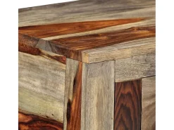 Mesa consola con 3 cajones madera maciza acacia 120x30x75cm