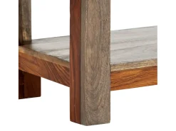 Mesa consola con 3 cajones madera maciza acacia 120x30x75cm