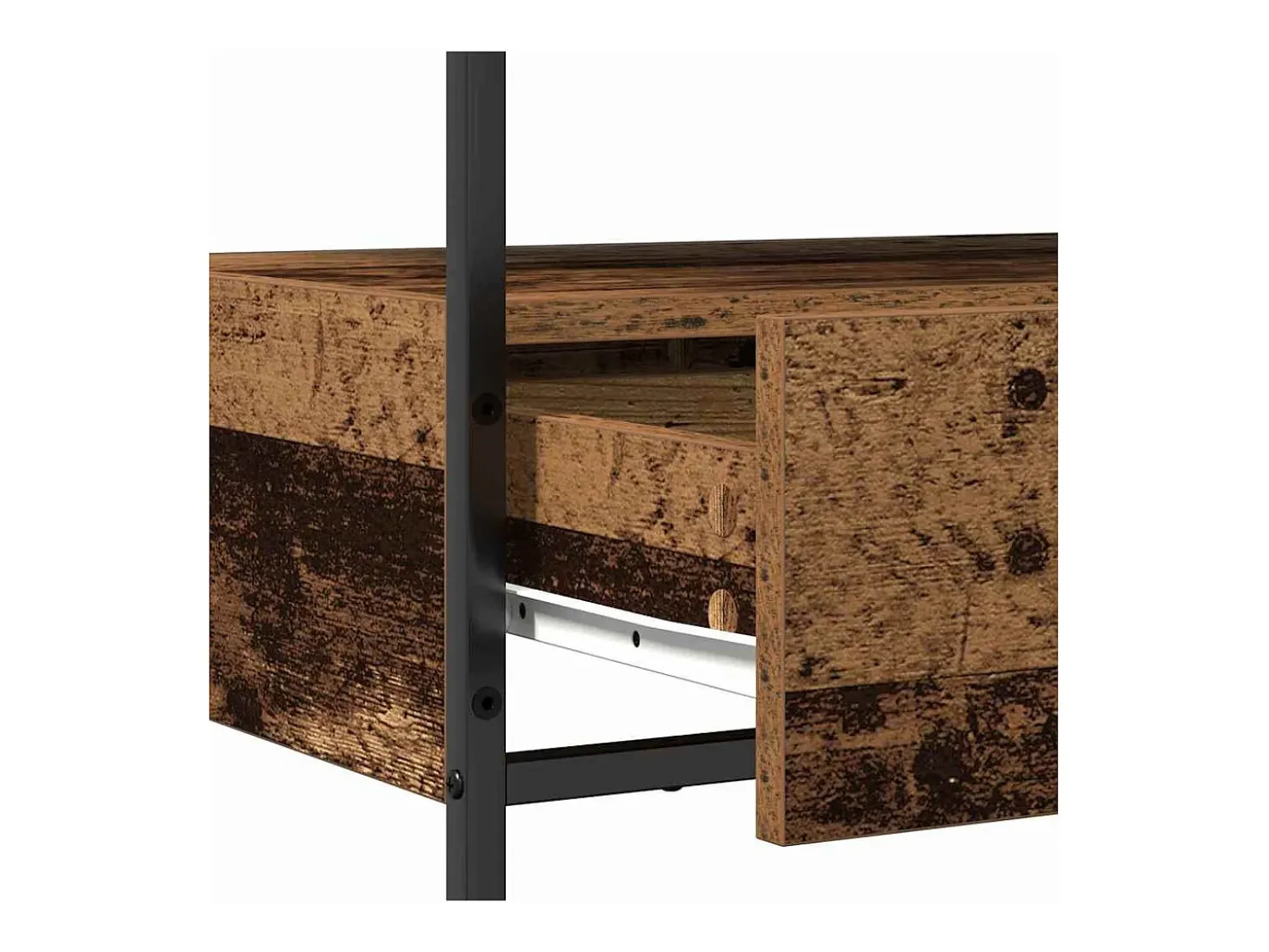 Mesa Consola con cajón con estante Madera Vieja 75 x 40 x 75 cm