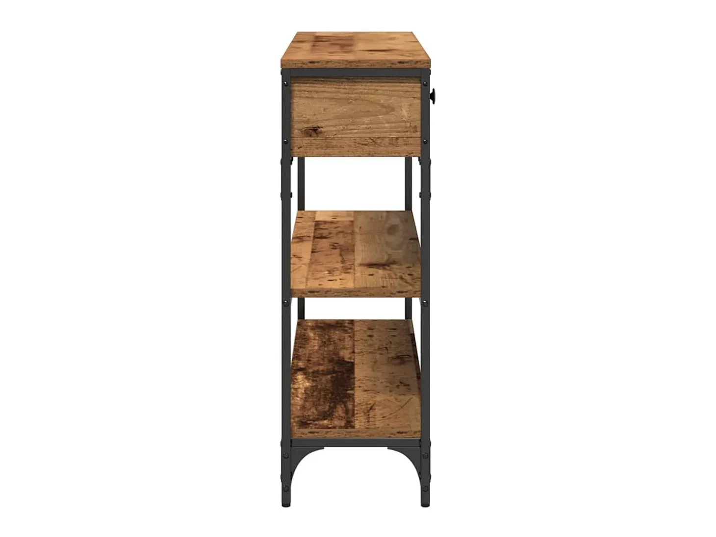 Mesa Consola con cajón Madera vieja 100 x 25 x 75 cm