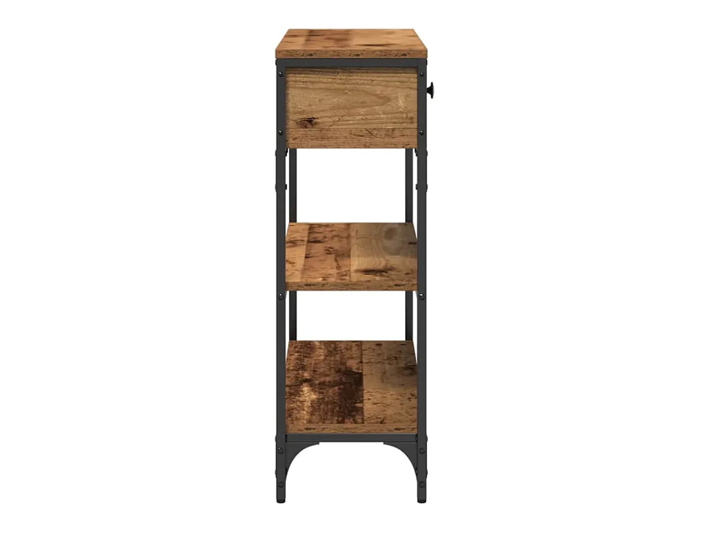Mesa Consola con cajón Madera vieja 72.5 x 25 x 75 cm