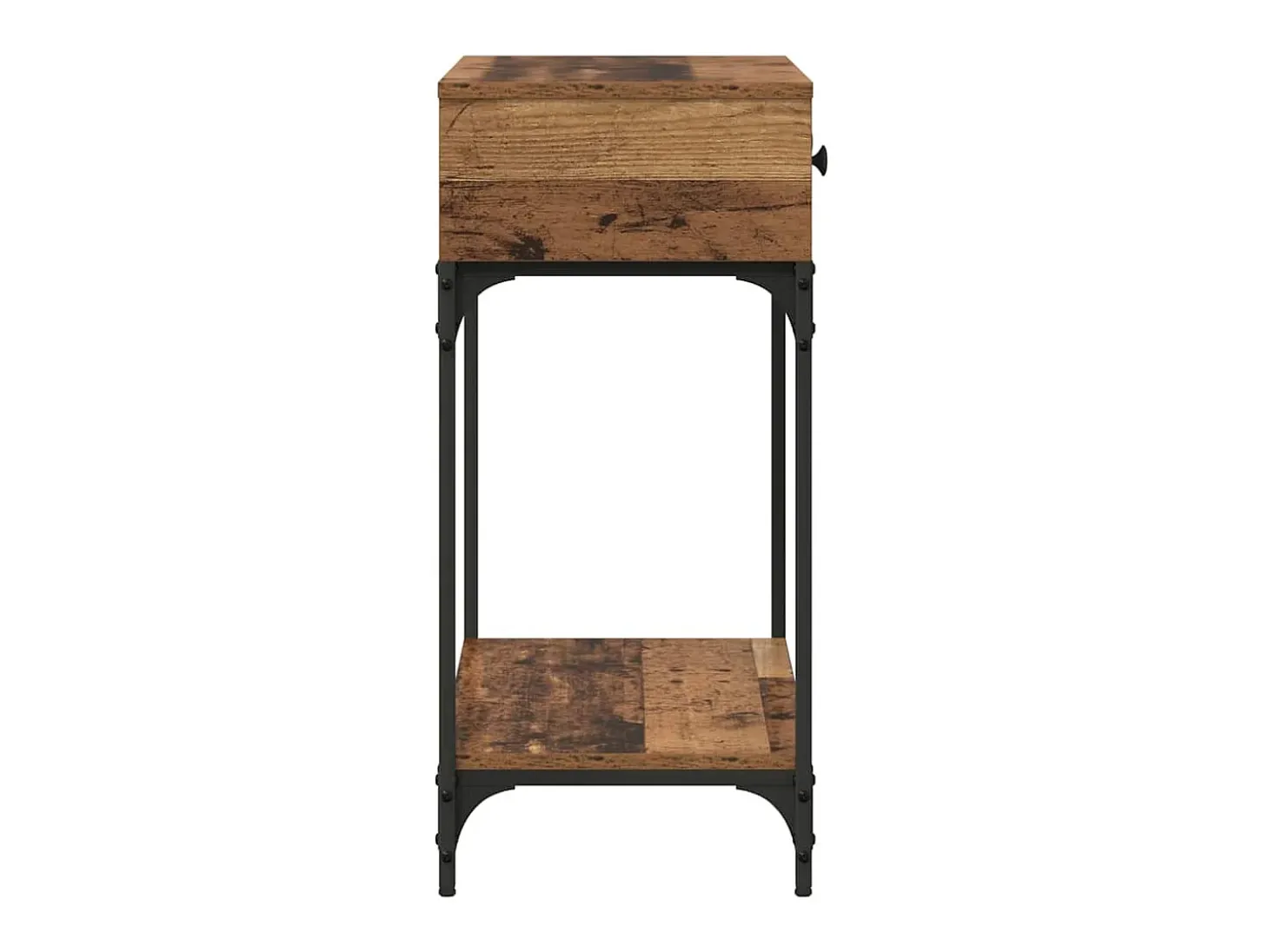 Mesa Consola con cajón Madera vieja 75 x 34.5 x 75 cm