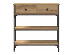 Mesa Consola con cajón Roble artisan 72.5 x 25 x 75 cm