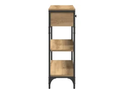 Mesa Consola con cajón Roble artisan 72.5 x 25 x 75 cm