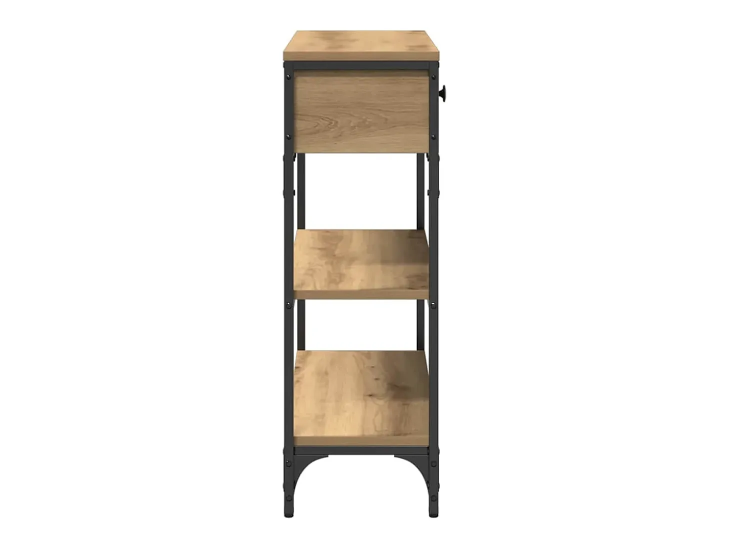 Mesa Consola con cajón Roble artisan 72.5 x 25 x 75 cm