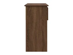Mesa consola con cajones roble marrón 85,5x38,5x74,5 cm