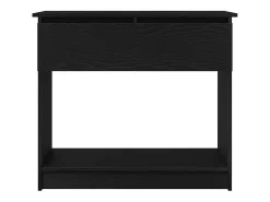 Mesa consola con cajones negra 85,5x38,5x74,5 cm