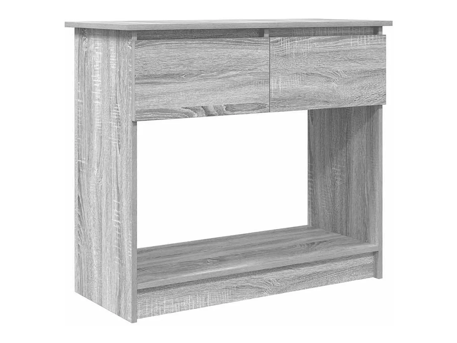Mesa consola con cajones Sonoma gris 85,5x38,5x74,5 cm