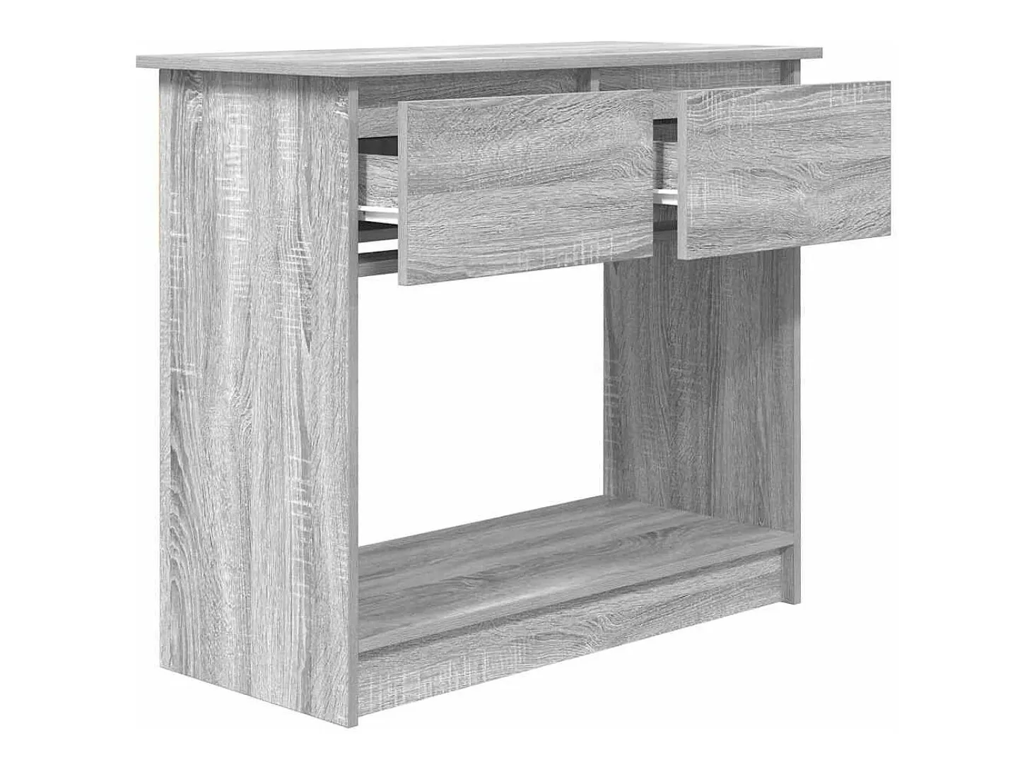 Mesa consola con cajones Sonoma gris 85,5x38,5x74,5 cm