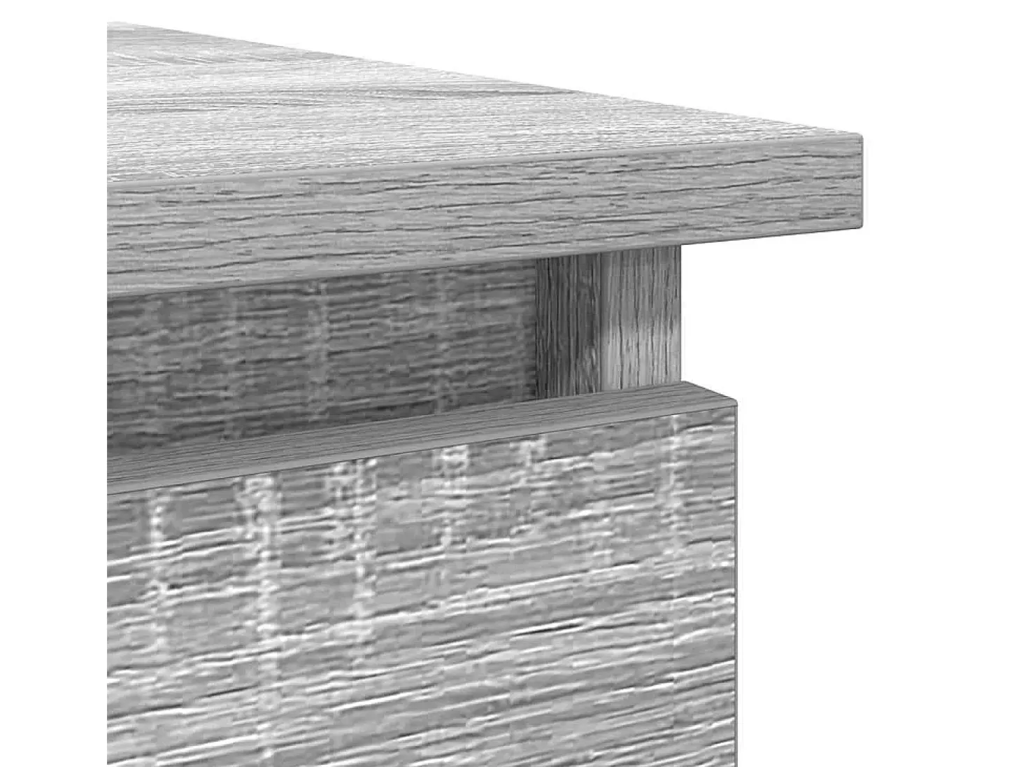 Mesa consola con cajones Sonoma gris 85,5x38,5x74,5 cm