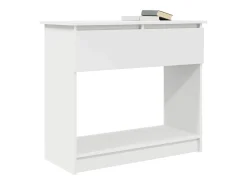 Mesa consola con cajones blanca 85,5x38,5x74,5 cm