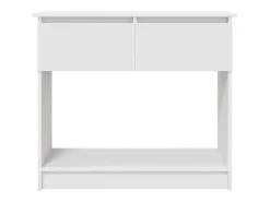Mesa consola con cajones blanca 85,5x38,5x74,5 cm