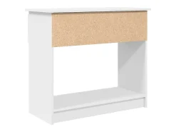 Mesa consola con cajones blanca 85,5x38,5x74,5 cm