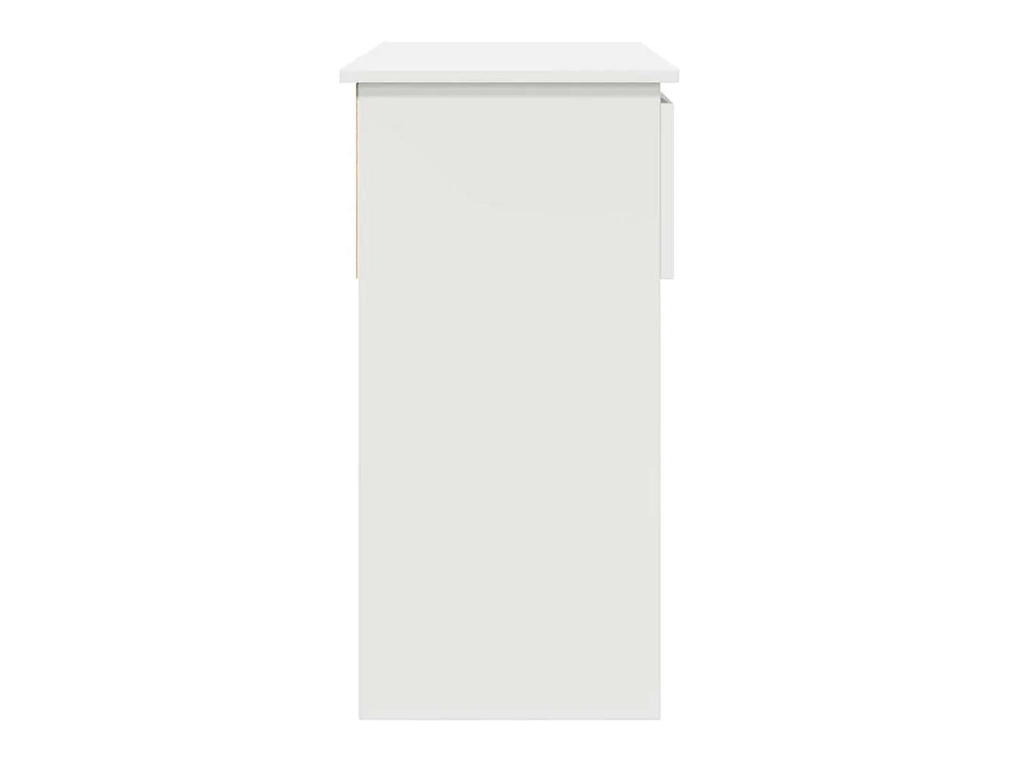 Mesa consola con cajones blanca 85,5x38,5x74,5 cm