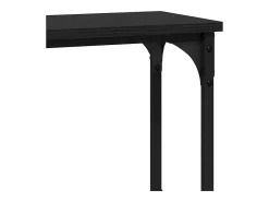 Mesa Consola con estante Roble negro 100 x 22.5 x 75 cm