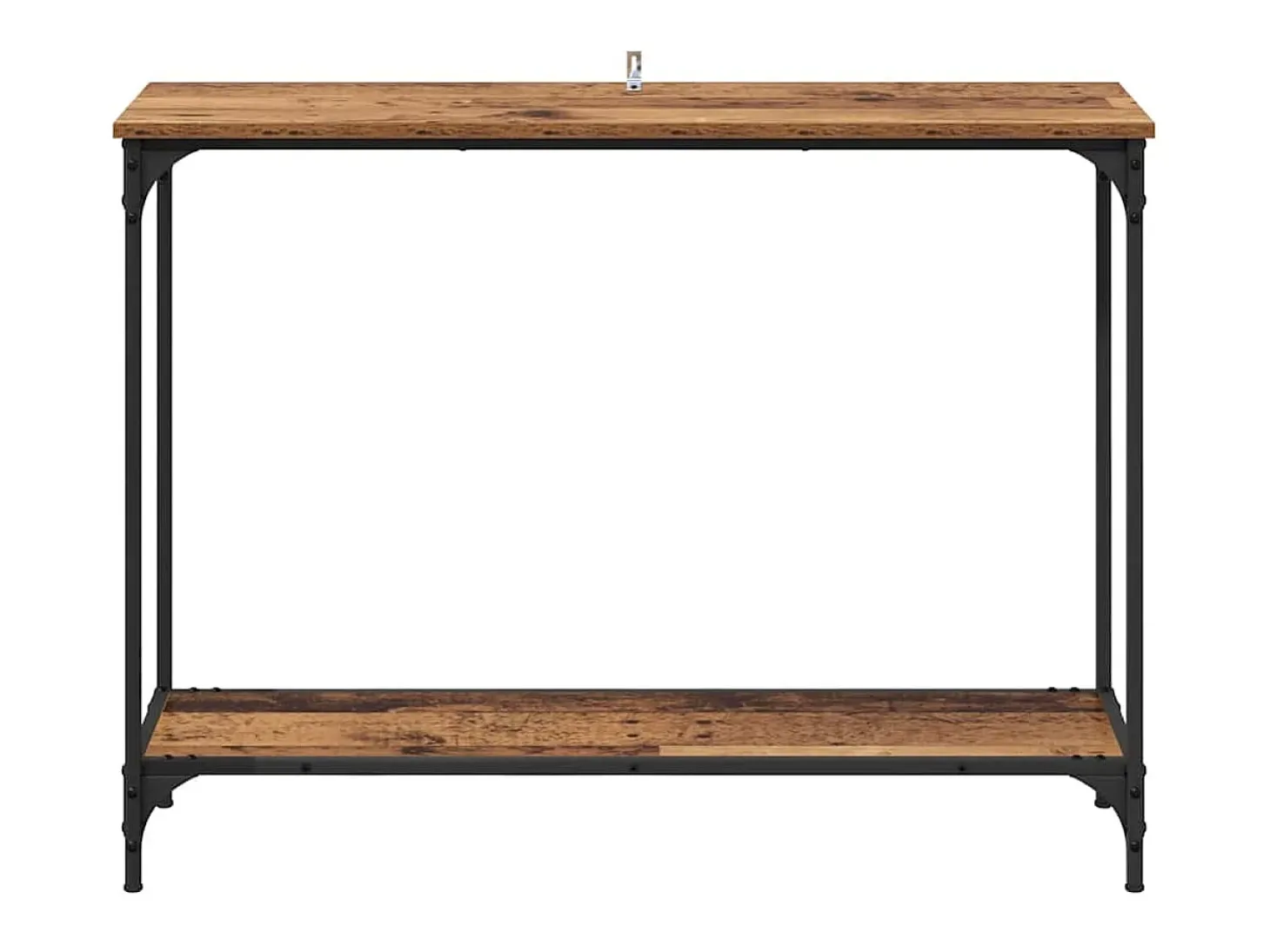 Mesa Consola con estante Madera vieja 101 x 30.5 x 75 cm