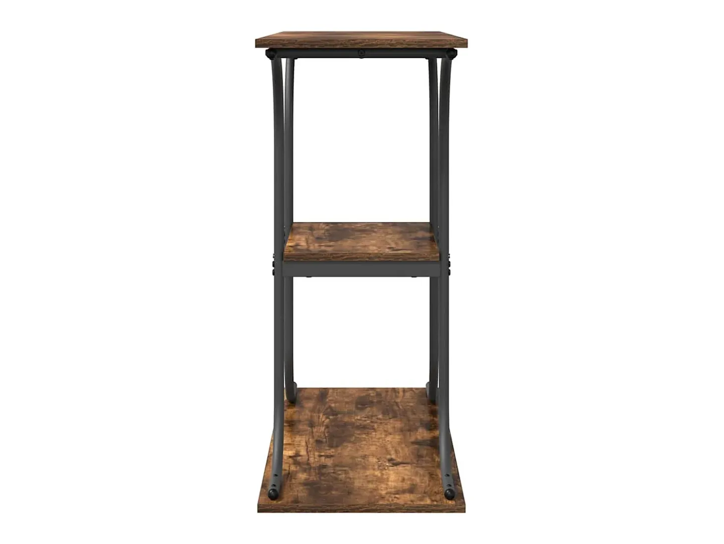 Mesa Consola con estante Roble ahumado 101 x 35 x 80.5 cm