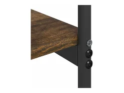 Mesa Consola con estante Roble ahumado 101 x 35 x 80.5 cm