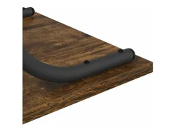 Mesa Consola con estante Roble ahumado 101 x 35 x 80.5 cm